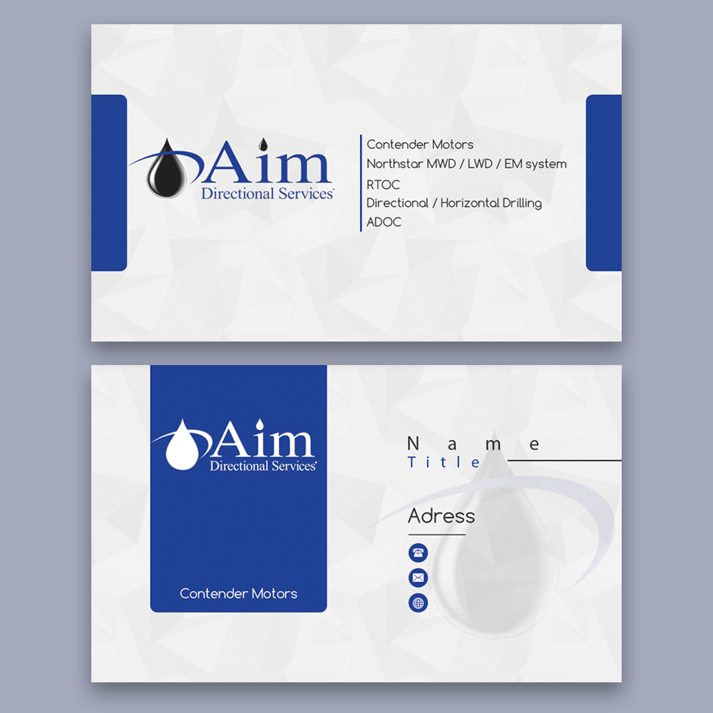 AIM DIRECTIONAL SERVICES  logo design by heba