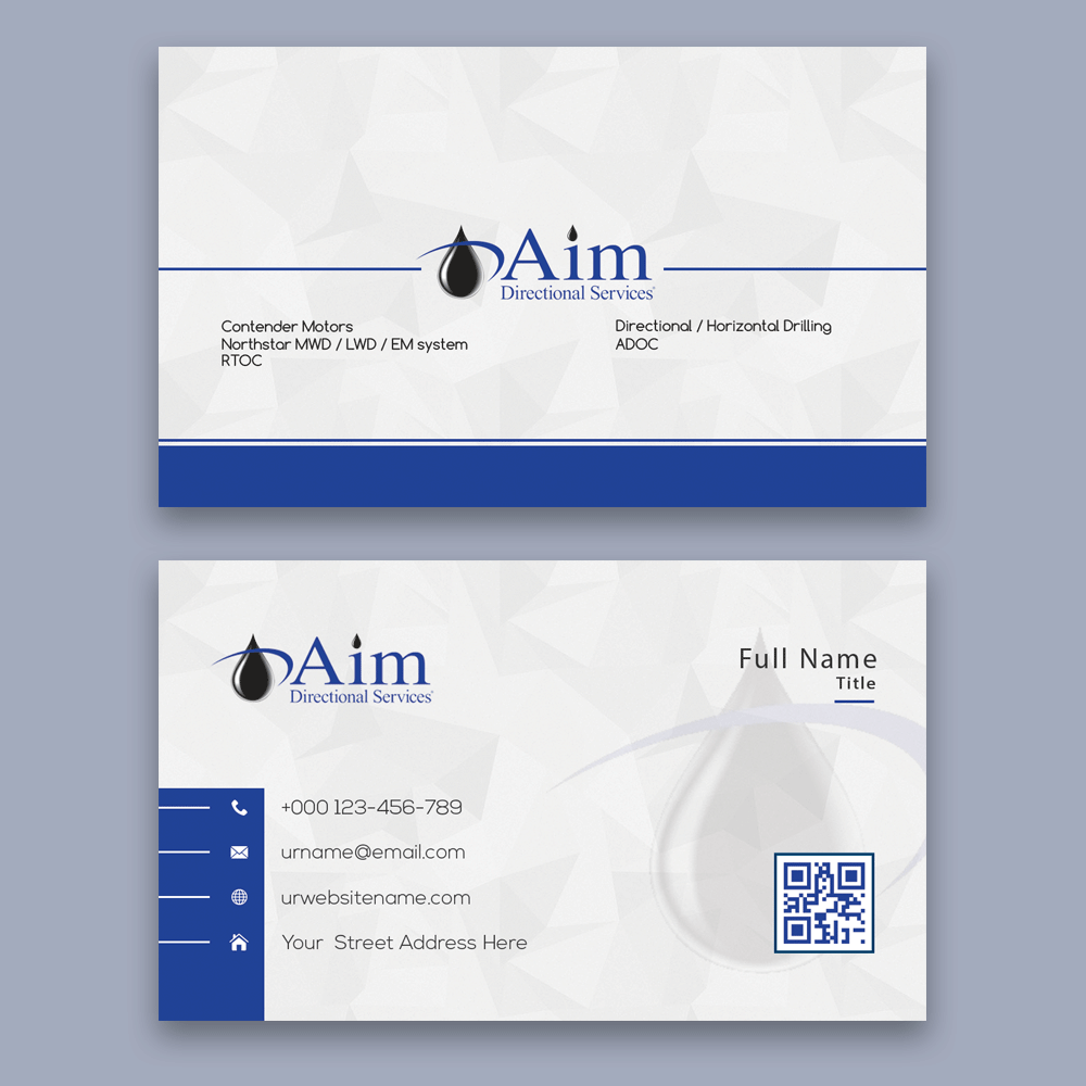AIM DIRECTIONAL SERVICES  logo design by heba