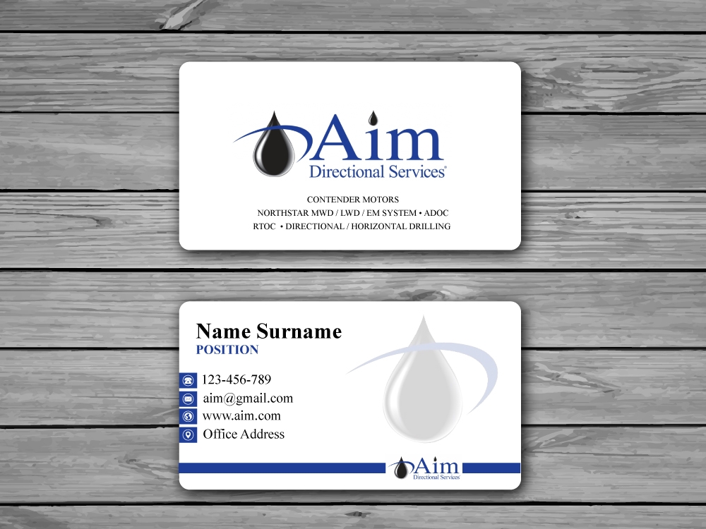 AIM DIRECTIONAL SERVICES  logo design by labo