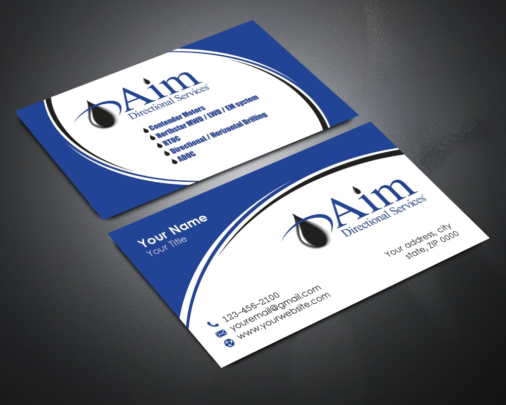AIM DIRECTIONAL SERVICES  logo design by Boomstudioz