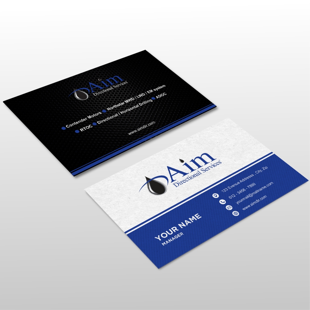AIM DIRECTIONAL SERVICES  logo design by MerasiDesigns