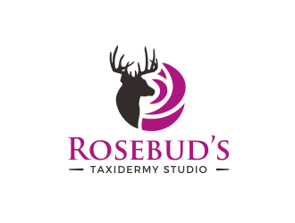 Rosebuds Taxidermy Studio Logo Design