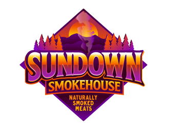 Sundown Smokehouse - Naturally Smoked Jerky logo design by megalogos