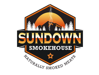 Sundown Smokehouse - Naturally Smoked Jerky logo design by kunejo