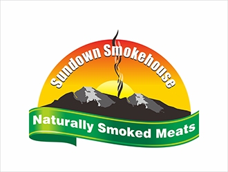 Sundown Smokehouse - Naturally Smoked Jerky logo design by gitzart