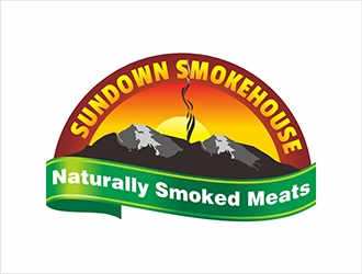 Sundown Smokehouse - Naturally Smoked Jerky logo design by gitzart