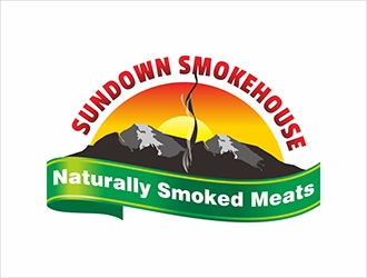 Sundown Smokehouse - Naturally Smoked Jerky logo design by gitzart
