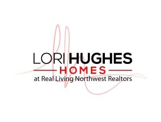 Lori Hughes Homes with Real Living Northwest Realtors logo design by aRBy
