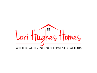 Lori Hughes Homes with Real Living Northwest Realtors logo design by done