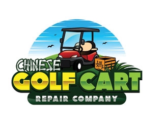 Chinese Golf Cart Repair Company logo design by shere
