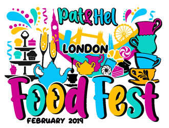 Pat & Hel London Food Fest February 2019 logo design by coco