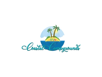 Coastal Campgrounds logo design by MUSANG