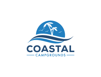 Coastal Campgrounds logo design by pencilhand