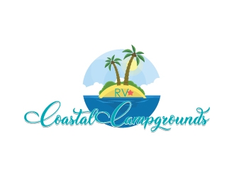 Coastal Campgrounds logo design by MUSANG