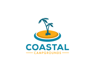 Coastal Campgrounds logo design by pencilhand