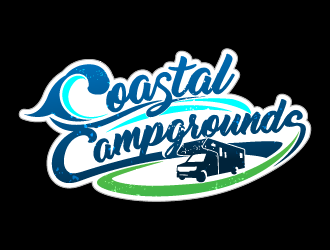 Coastal Campgrounds logo design by reight