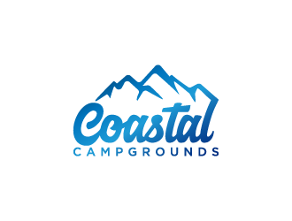 Coastal Campgrounds logo design by denfransko