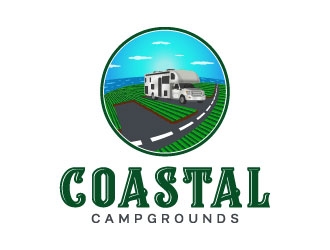 Coastal Campgrounds logo design by DesignPal
