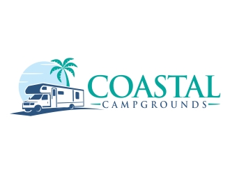 Coastal Campgrounds logo design by ruki