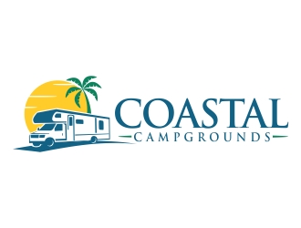 Coastal Campgrounds logo design by ruki