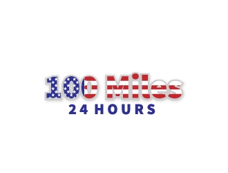 100 Miles In 24 Hours logo design by samuraiXcreations