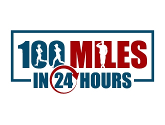 100 Miles In 24 Hours logo design by jaize