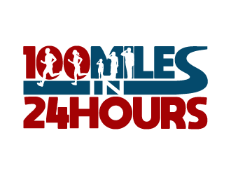100 Miles In 24 Hours logo design by reight