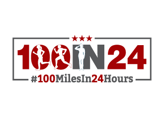100 Miles In 24 Hours logo design by dchris