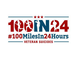 100 Miles In 24 Hours logo design by dchris
