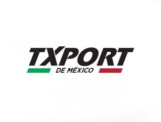 TXPORT DE MEXICO  logo design by Manolo