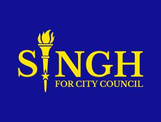 Singh for City Council logo design by aldesign