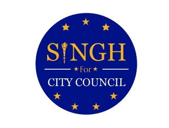 Singh for City Council logo design by lif48