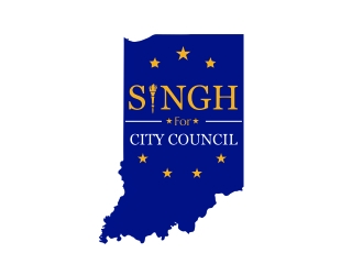 Singh for City Council logo design by lif48