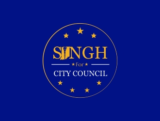 Singh for City Council logo design by lif48