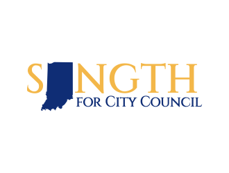 Singh for City Council logo design by Greenlight