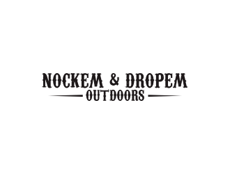 Nockem & Dropem Outdoors logo design by Greenlight
