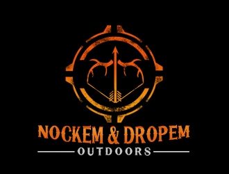 Nockem & Dropem Outdoors logo design by nikkl