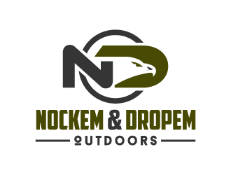 Nockem & Dropem Outdoors logo design by dchris