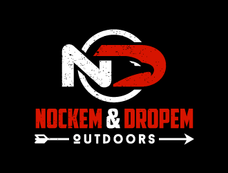 Nockem & Dropem Outdoors logo design by dchris