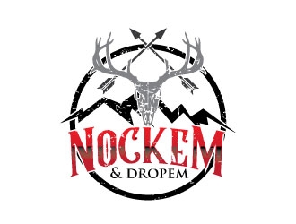 Nockem & Dropem Outdoors logo design by Erasedink