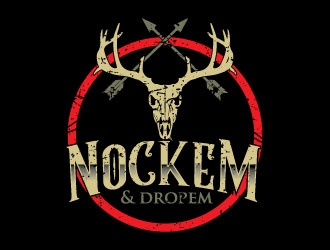 Nockem & Dropem Outdoors logo design by Erasedink
