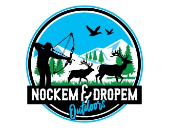 Nockem & Dropem Outdoors logo design by Suvendu