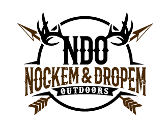 Nockem & Dropem Outdoors logo design by THOR_