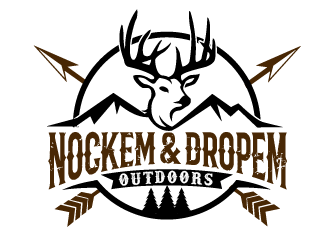 Nockem & Dropem Outdoors logo design by THOR_