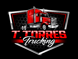 T.Torres Trucking logo design by PRN123