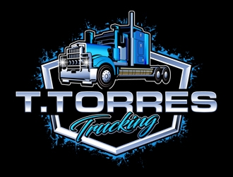 T.Torres Trucking logo design by DreamLogoDesign