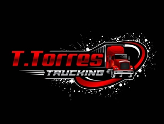 T.Torres Trucking logo design by DreamLogoDesign