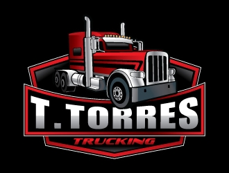 T.Torres Trucking logo design by Suvendu