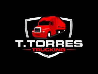 T.Torres Trucking logo design by karjen