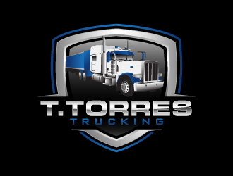 T.Torres Trucking logo design by yurie